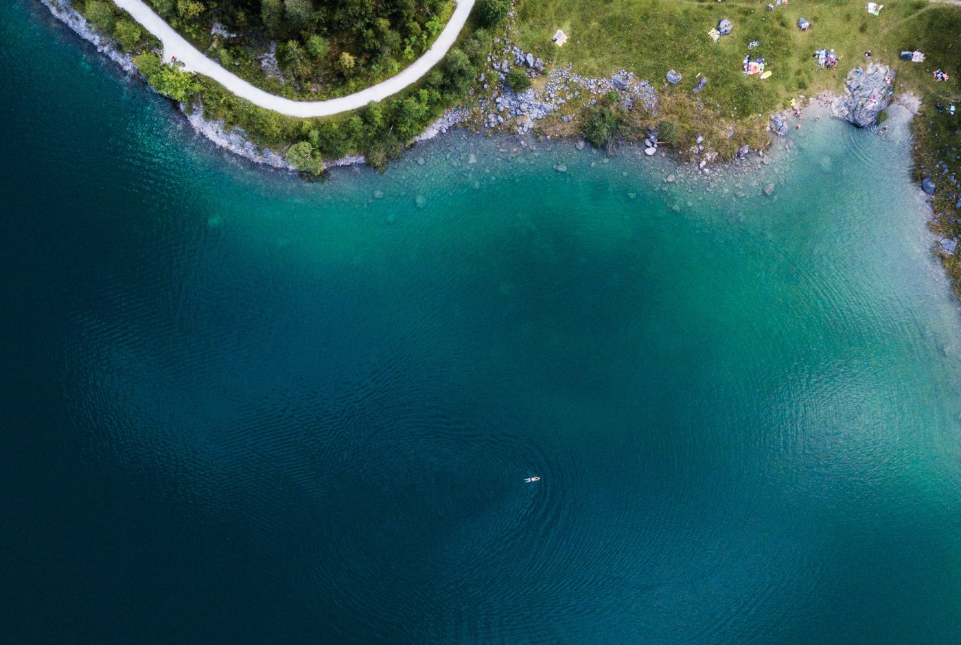 Aerial image of coastline