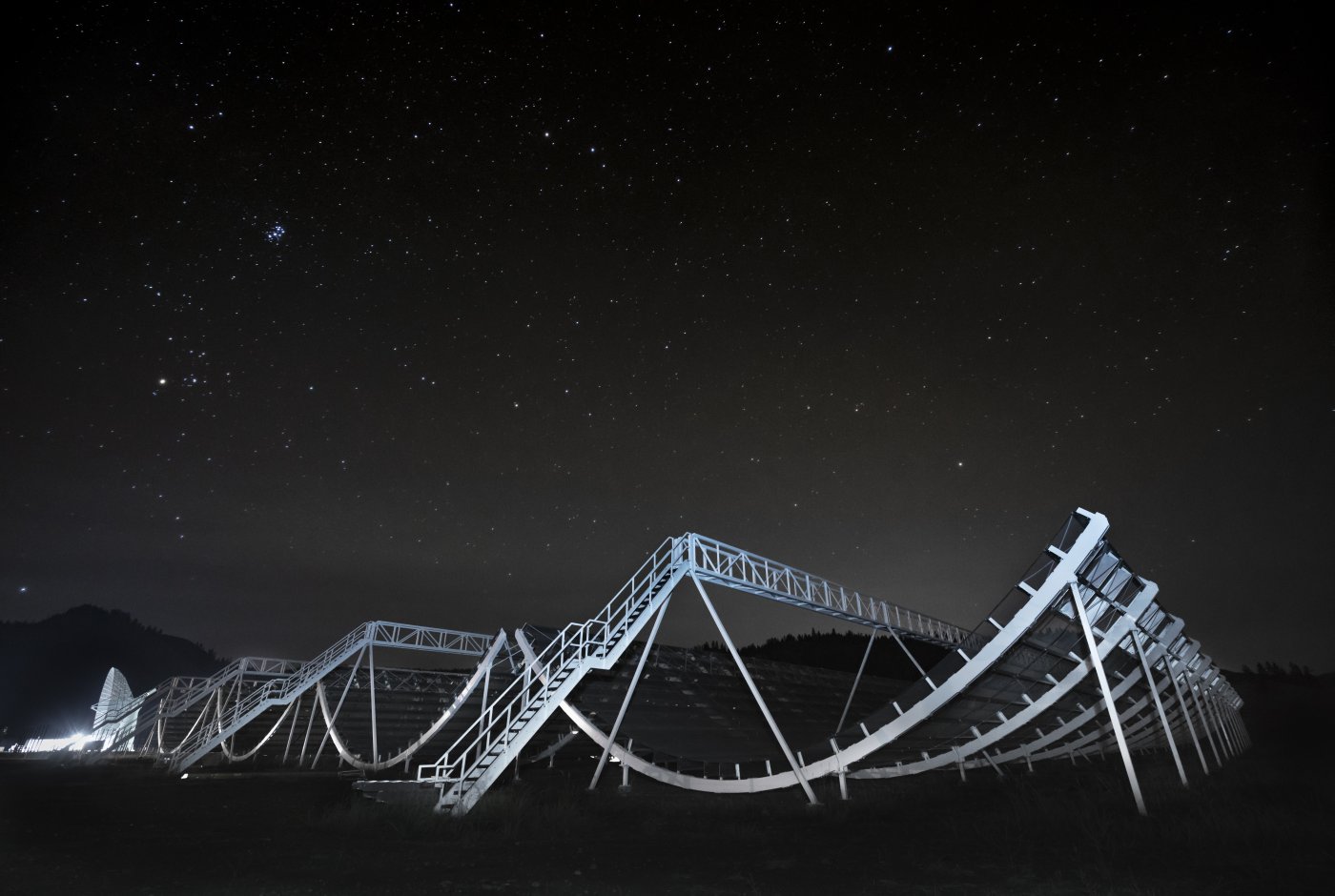Night view of telescope