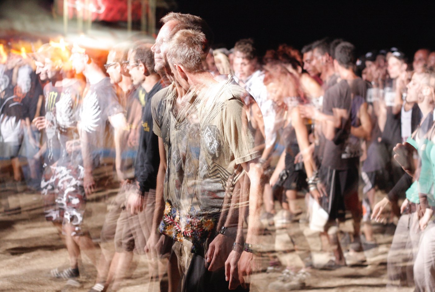 people blurred