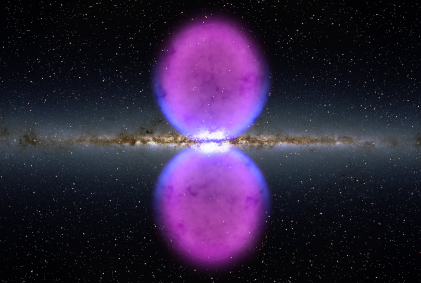 two purple blobs