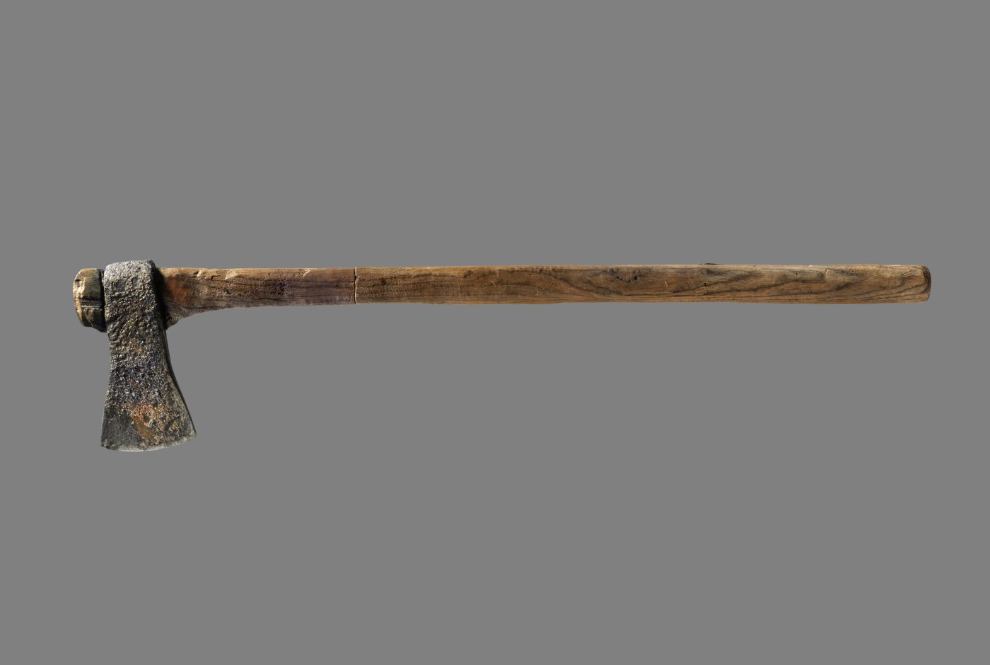 Iron axe (with shaft about 75 cm long)