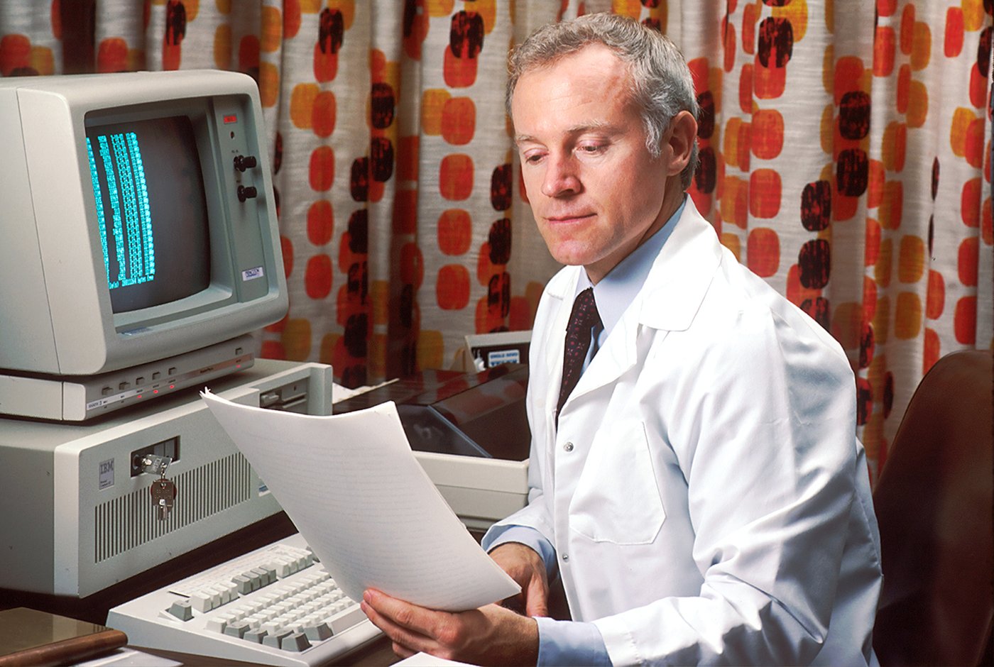 a man reading a protocol