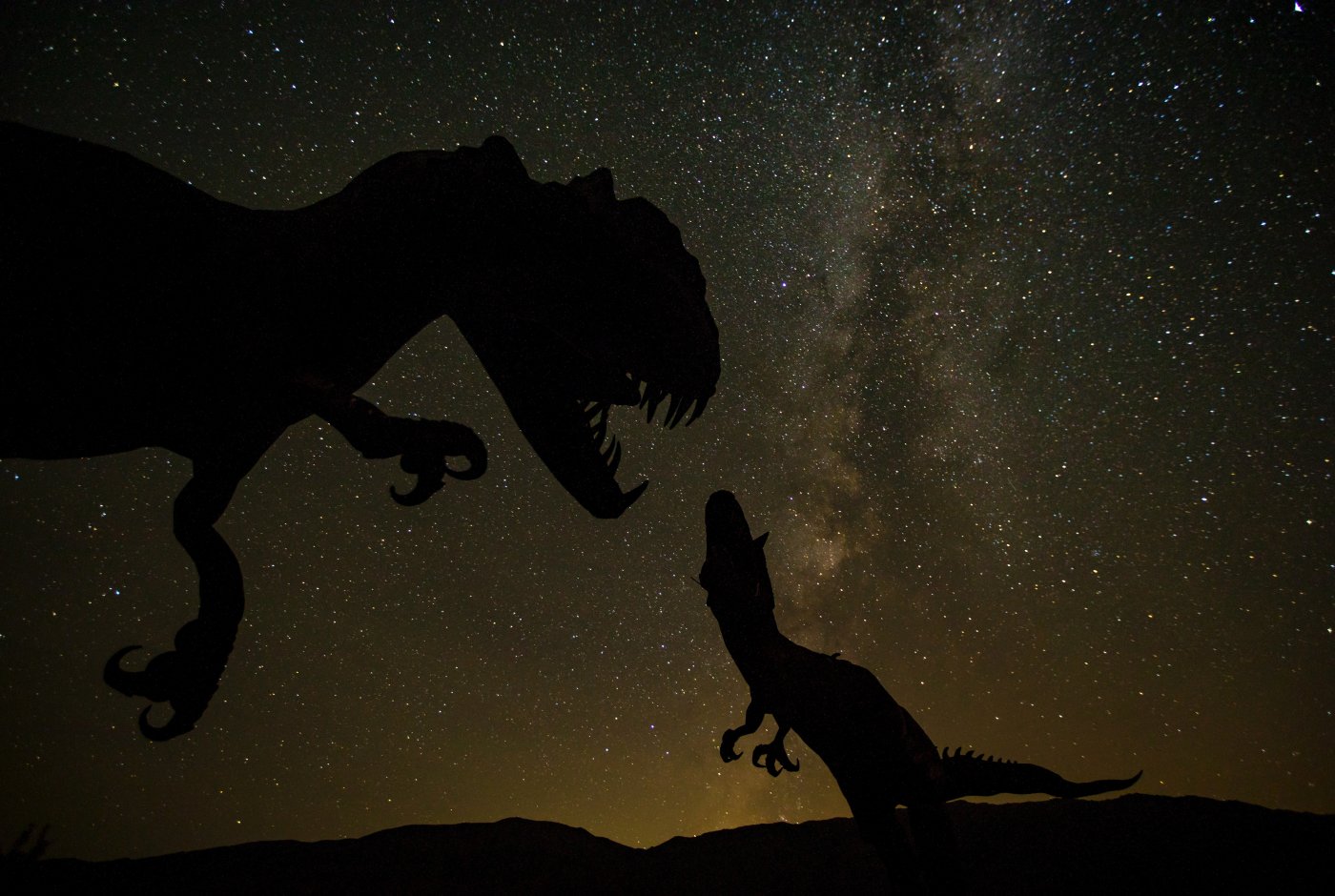 two dinosaurs