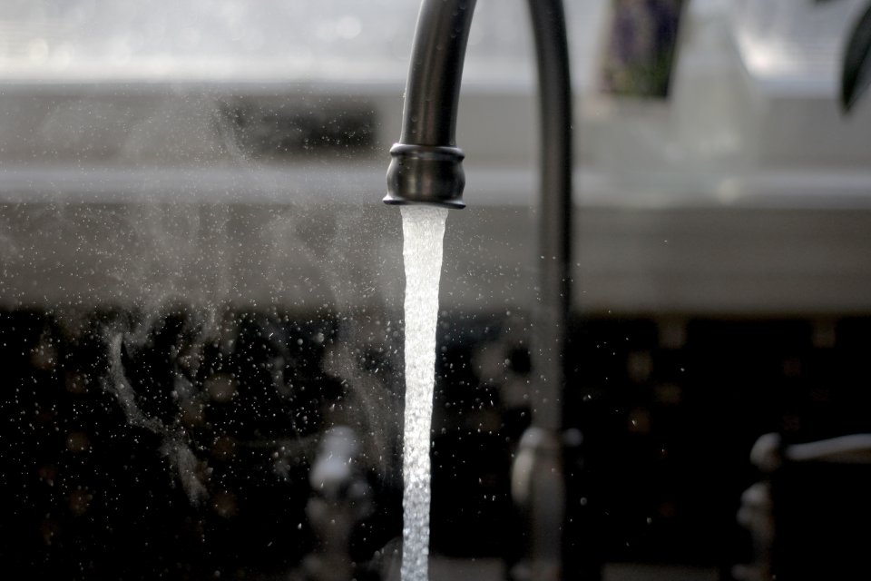 a water faucet