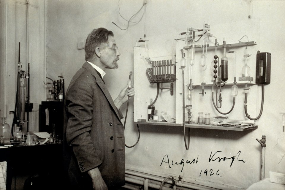 a photo of scientists August Krogh