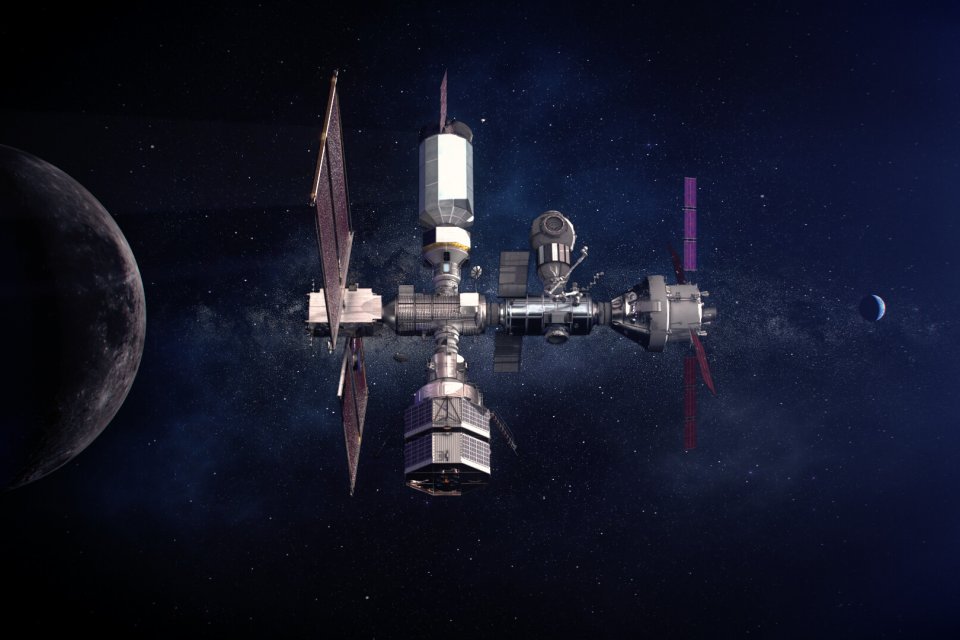 An image of a space station