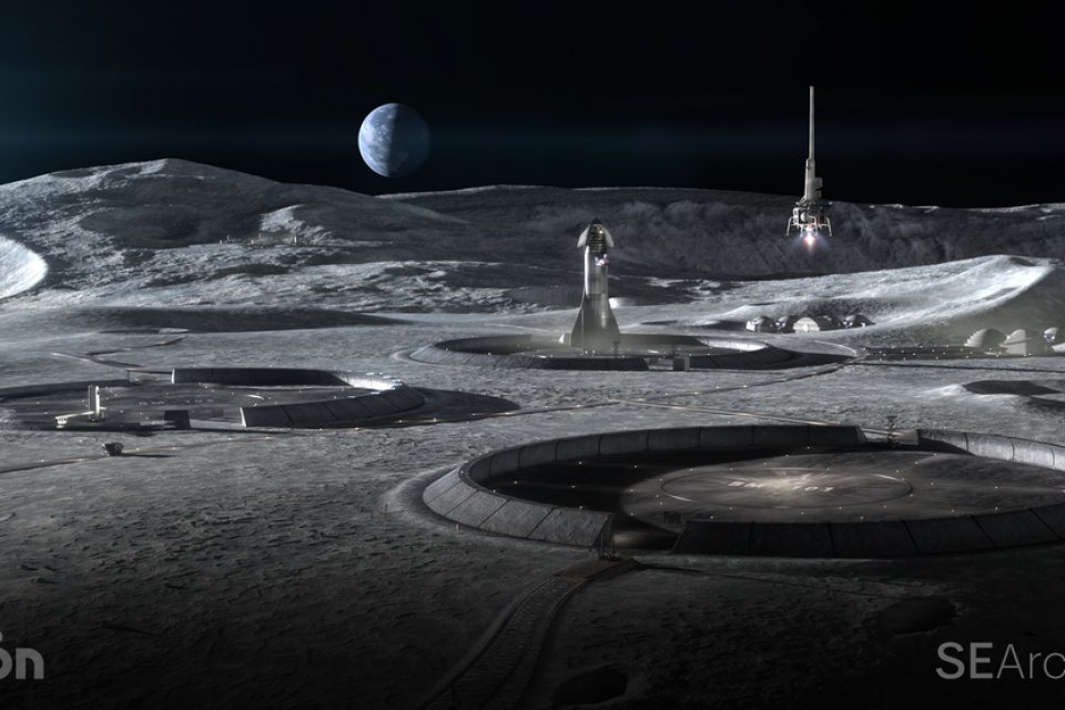 a moon base