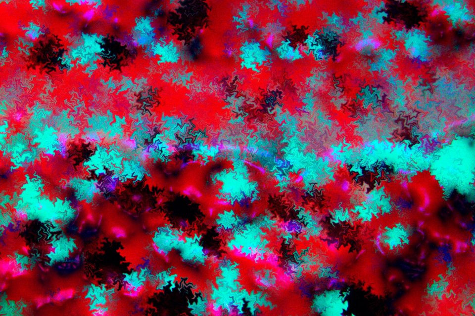 a colourful image of bacteria 