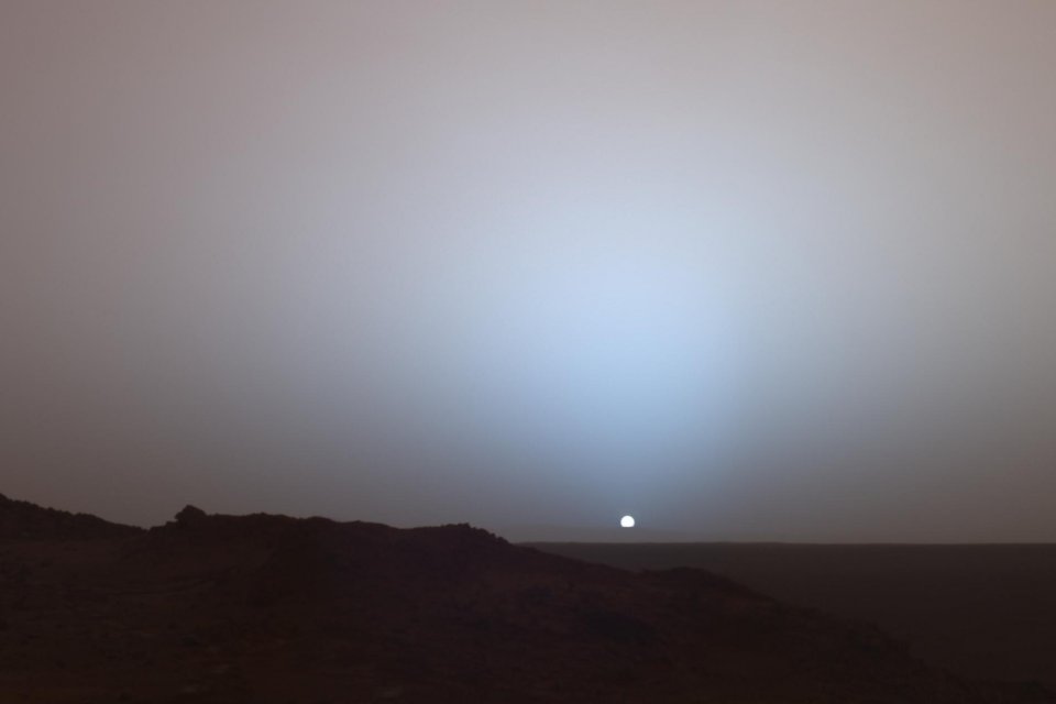 Martian sunset