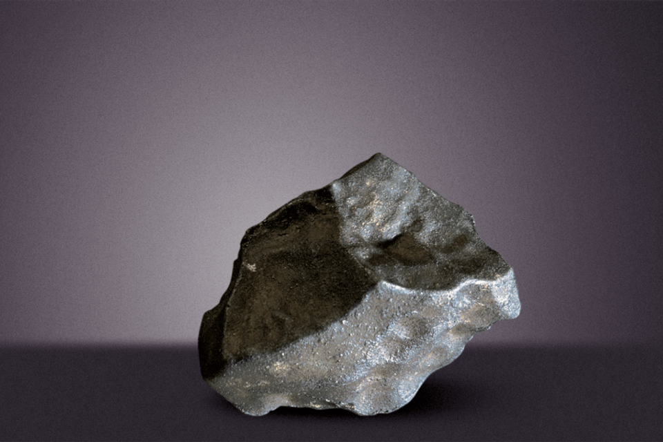 a piece of meteorite