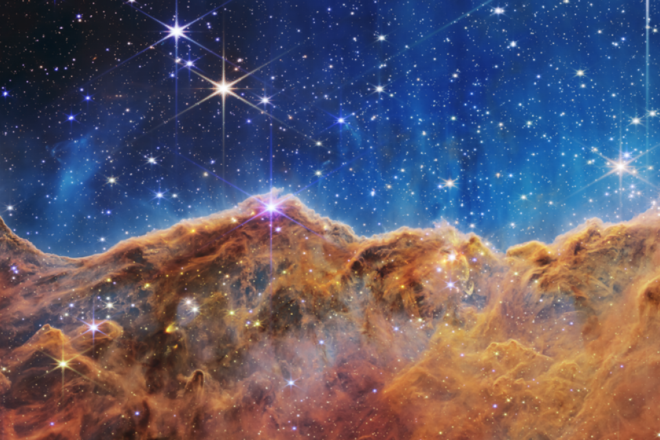 Areas of star birth in Carina Nebula