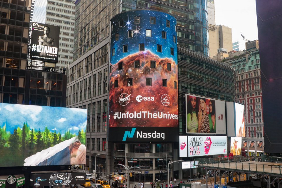JWST in Times Square