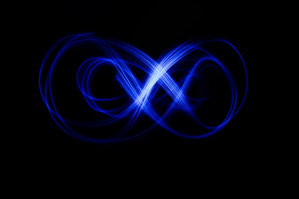 abstract fibre light painting  