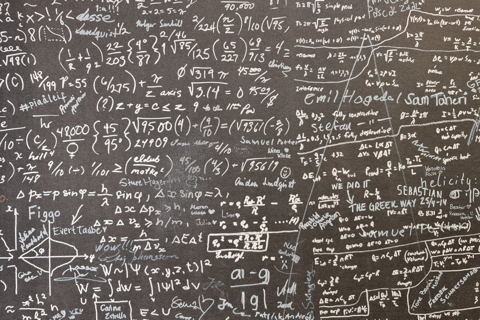 Blackbord with equations