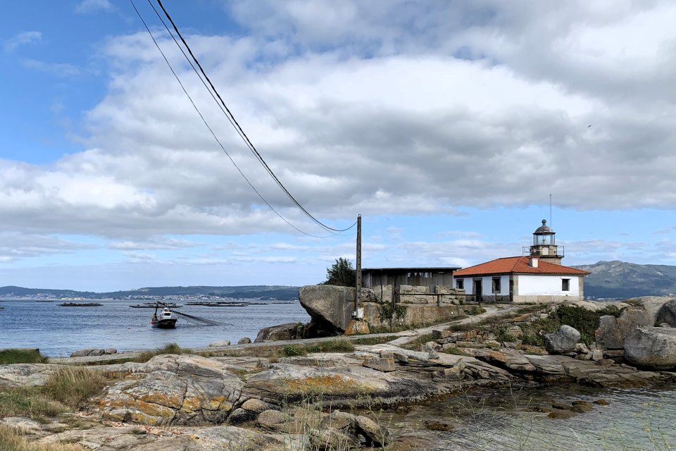 boat with fishing net