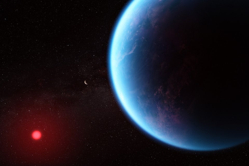 illustration of exoplanet K2-18 b
