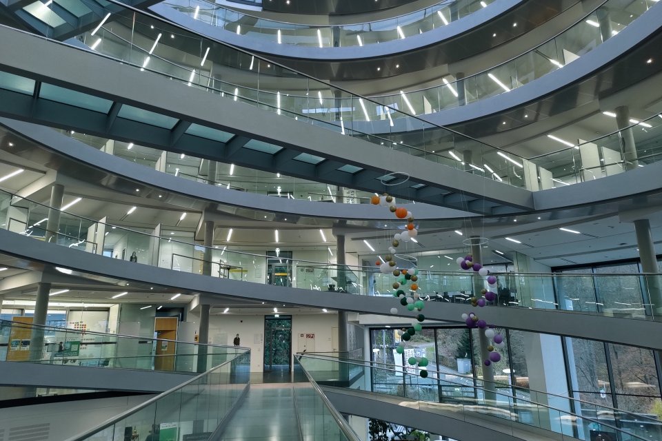 Picture of the double helix architecture of EMBL 